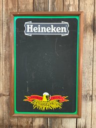 Heineken Bar Chalk Board 26: Tall 17' Wide