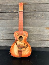 Vintage Toy Guitar Palomino Pony 24 X 9