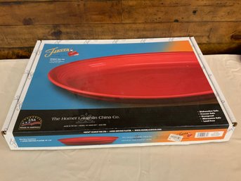 Fiesta Scarlet Platter 19-1/4 New In Box