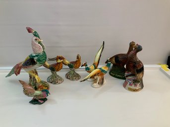 Lot Of Ceramic Birds 8 Pieces