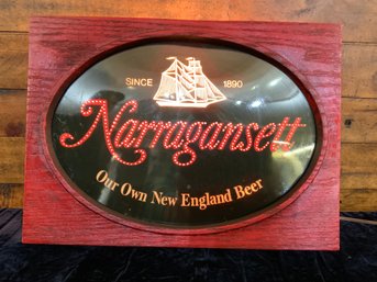 Narragansett Bar Light Fiber Optic With Color Wheel Everything Works Excellent Condition 15.5' X 12' X 2.5'