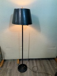 Swing Arm Floor Lamp Painted Black 56' Tall 9' Wide