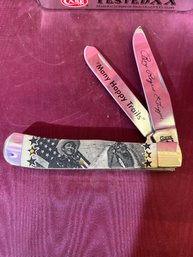 Roy Rogers Pocket Knife With Case