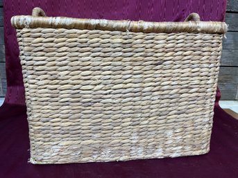 Very Large With Handles Wicker Basket 21' X 15' X 17'