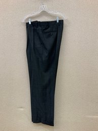 Men's Ralph By Ralph Lauren Dress Pants Dark Charcoal Window Pane Plaid Size 36X30 No Stains, Rips