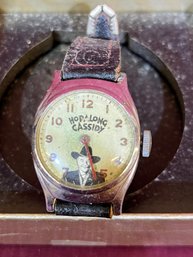 Hopalong Cassidy Leather Band Wrist Watch