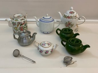 Tea Pot Lot 7 Tea Pots 2 Tea Infusers