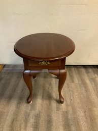 Wooden Side Table With Drawer 24' X 25 1/2' X 21 1/2'