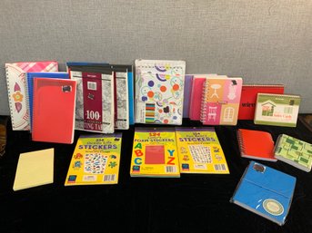 Lot Of Index Cards Stickers Note Pads Writing Tablets Mostly New Some Used
