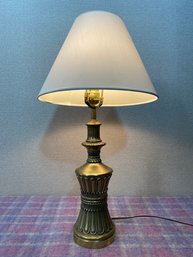 Mid Century Modern Brass Lamp With Dimmer Switch 26' MCM