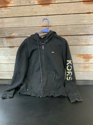 Michael Kors Hooded Zip Up Sweatshirt Size M