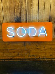 Genuine Neon Light 'Soda' 32 1/3' X 12' Self Contained Power Plug And Play