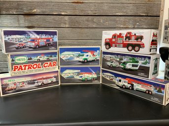 Hess Emergency Vehicles Lot Of 8 As Seen In Pictures