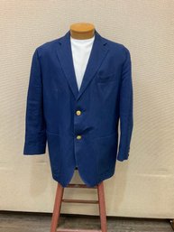 Men's Maurizio Baldassari Blazer Cotton & Linen Italian Size 56 USA 46 No Stains Rips Or Discoloration