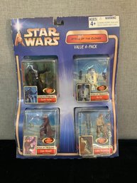 Star Wars Attack Of The Clones And The Empire Strikes Back 4 Pack New In Box