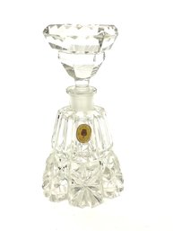 Kristall Glass Handgeschliffen Vintage Perfume Bottle Made In Western Germany