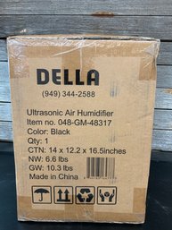Della Ultrsonic Air Humidifier Item # 040-GM-48317 IN BLACK