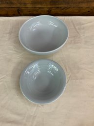 Unmarked Light Slate 6 And 7.5 Bowls