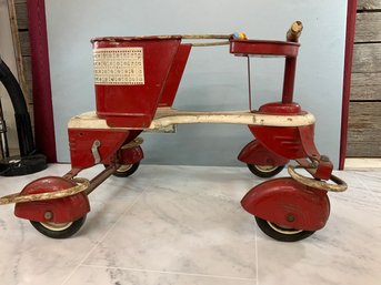 Vintage Antique Baby Walker 10' To Seat 25' Long Bumper To Bumper