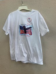 Land Of The Free Home Of The Brave T Shirt Size L