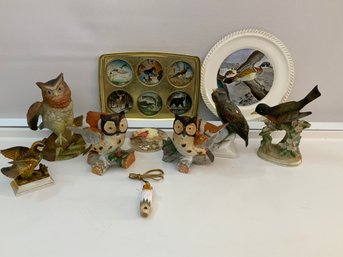 Lot Of Mixed Bird Figurines And Decor