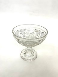 Bull's Eye With Diamond Point 1860's Small Air Bubble On Rim Deep In Glass  No Chips Or Flaws 7.5' X 7.5'
