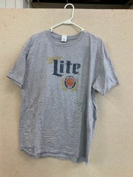 Miller Lite T Shirt Size XL