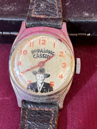 Hopalong Cassidy Leather Banded Wrist Watch