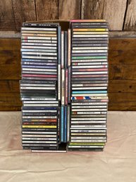 Lot Of 95 CDs Aerosmith U2 Janis Joplin Jimi Hendrix Heart Rush REM Etc. John's Collection