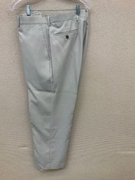 Men's Louis Raphael Dress Pants Light Gray Size 36x32 No Stains, Rips Or Discoloration