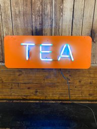 Genuine Neon Light 'Tea' 32 1/3' X 12' Self Contained Power Plug And Play