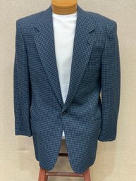 Men's Jahane Barnes Tailored For The Highlander Sport Coat 100 Wool 40R No Stains Rips Or Discoloration