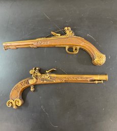 Pair Of Pistols Metal Wall Art By Sexton USA