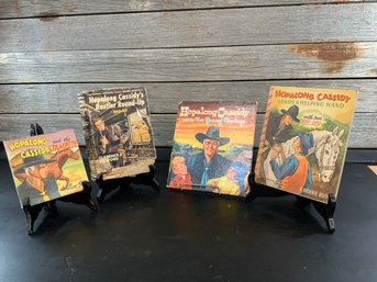 4 Vintage Books Hopalong Cassidy Children Books