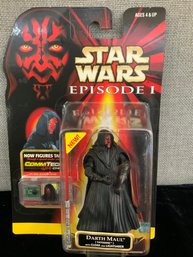 Star Wars Darth Maul Tatooine With Cloak And Light Saber Action Figure New In Box