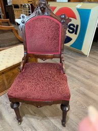 Vintage Sitting Chair 16' To Seat 14' Arm To Arm 29' Tall
