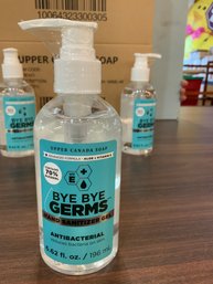 Bye Bye Germs Hand Sanitizer Three (3) Cases Of Twelve (12) Per Case 36 Total Bottles