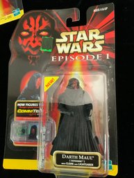 Star Wars Darth Maul Tatooine With Cloak And Light Saber Action Figure New In Box