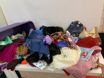 Mixed Lot Of Clothing New And Hand Made And Furs.