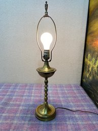 Brass Candlestick Lamp 24'