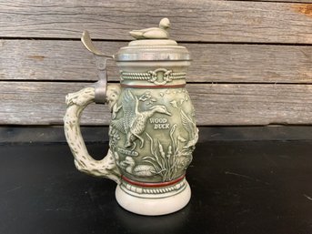 Ducks Of The American Wilderness Stein Avaon Products Handcrafted In Brazil 1988 9' Tall