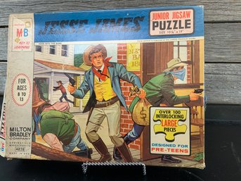 Jesse James Junior Jigsaw By Milton Bradley