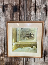Vintage Andrew Wyeth Print Groundhog Day 26 1/2 X 26 1/2 Overall