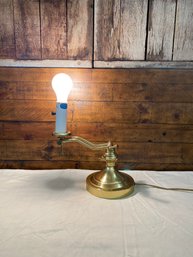 Adjustable Brass Lamp 17' Fully Extended