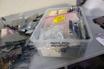 Huge Lots Of 1000s And 1000s Of Metal Film And Glass Resistors And Others