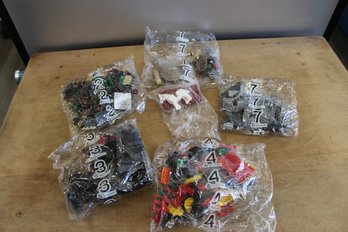 Factory Sealed Bags Of Lego Pieces 5 Sealed 1 Open