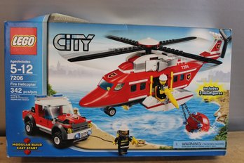 Lego 7206 City 342 Pieces Fire Helicopter New In Box