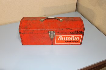 Vintage Autolite Tool Box With Tools