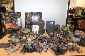 Large Lot Of Mutant Earth And Horror Movie Maniacs Characters And Stages 50 Plus Pieces