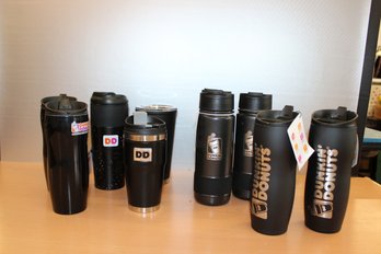 Dunkin Donuts Hot/cold Cups Black 10 Pieces